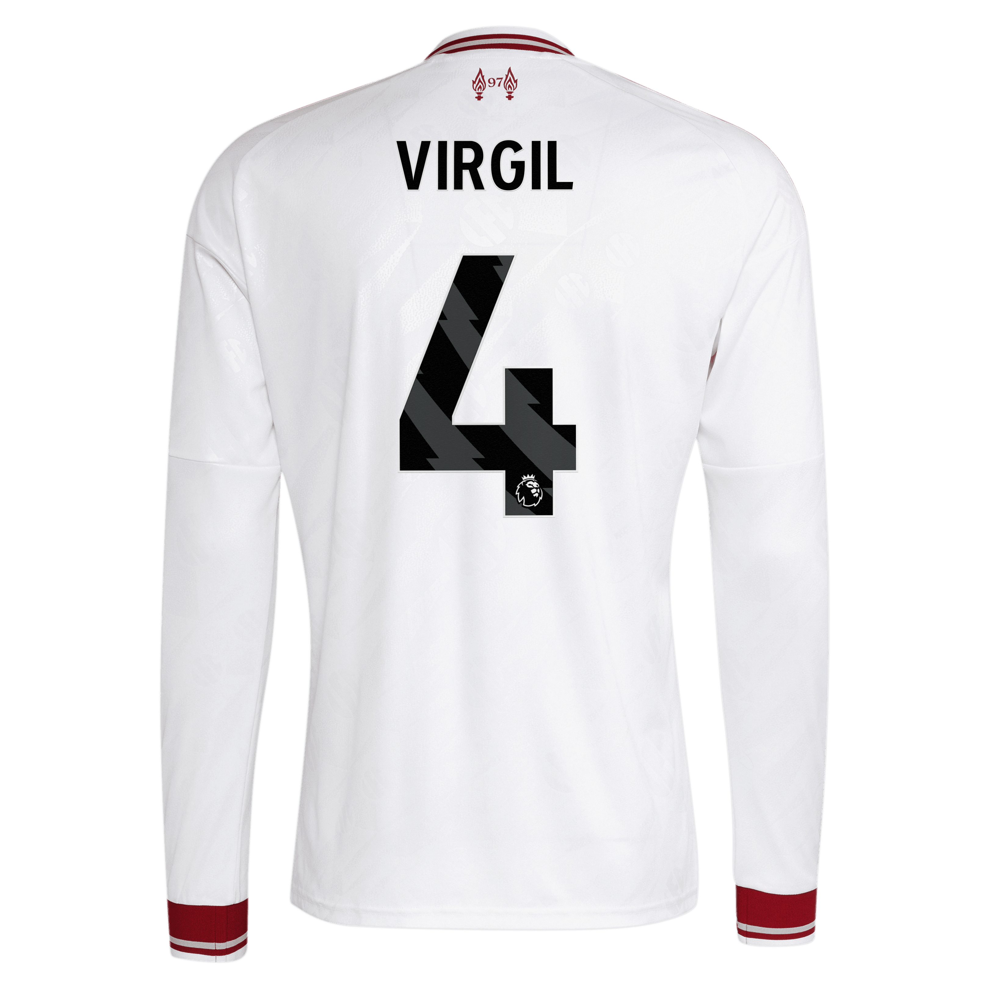 [JED] Virgil van Dijk Liverpool 2026/27 Away Replica Long Sleeve Jersey - White