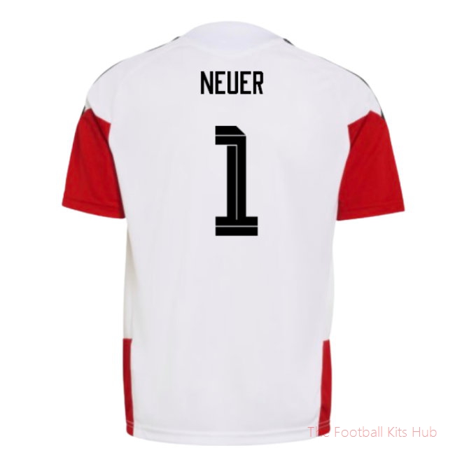 [LK] 2026/27 Germany Training Jersey (White) - Kids (Neuer 1)