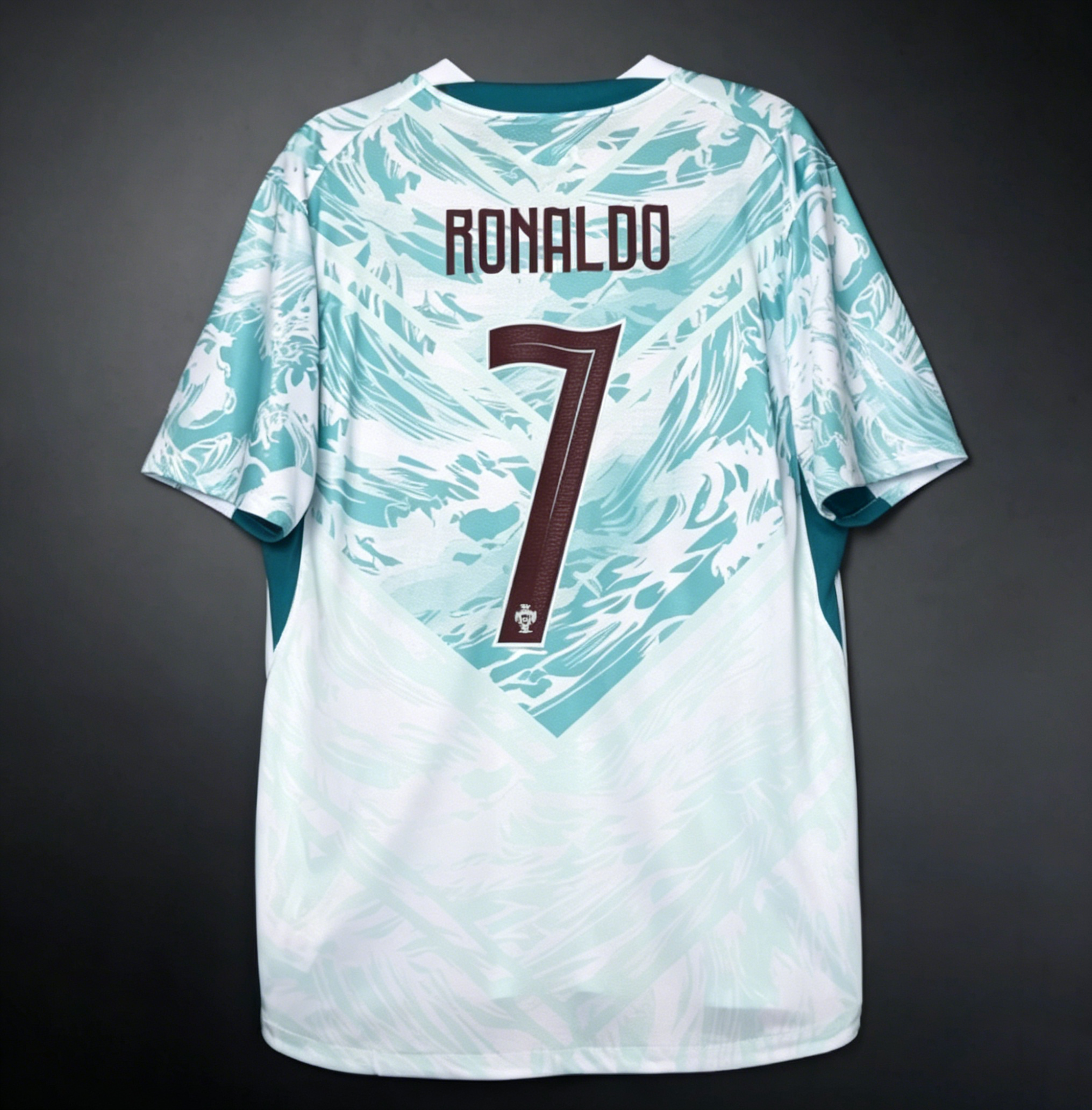 [FSOUK] Portugal Cristiano Ronaldo 7 Mint Wave Away Jersey Youth 2026 World Cup