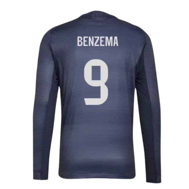 2025-2026 Real Madrid Long Sleeve Alternate Jersey (benzema 9)