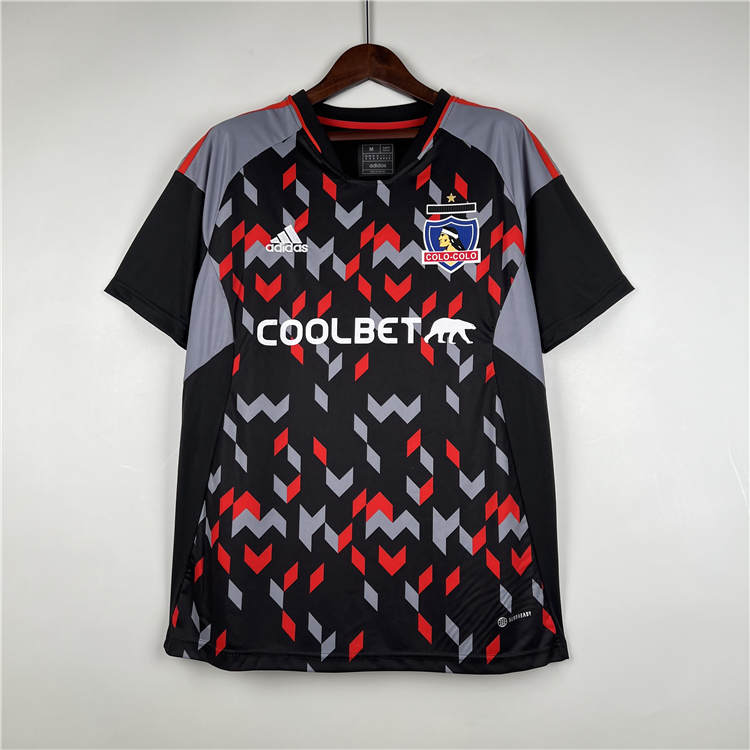 2324 Colo-Colo GreyBlack Training Shirt - Official Replica 7102