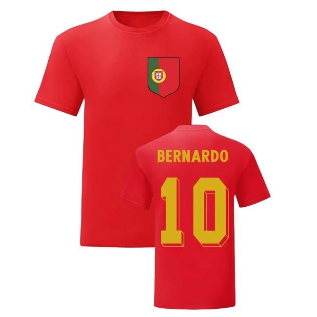 Bernardo Silva Portugal National Hero Tee (Red) Authentic