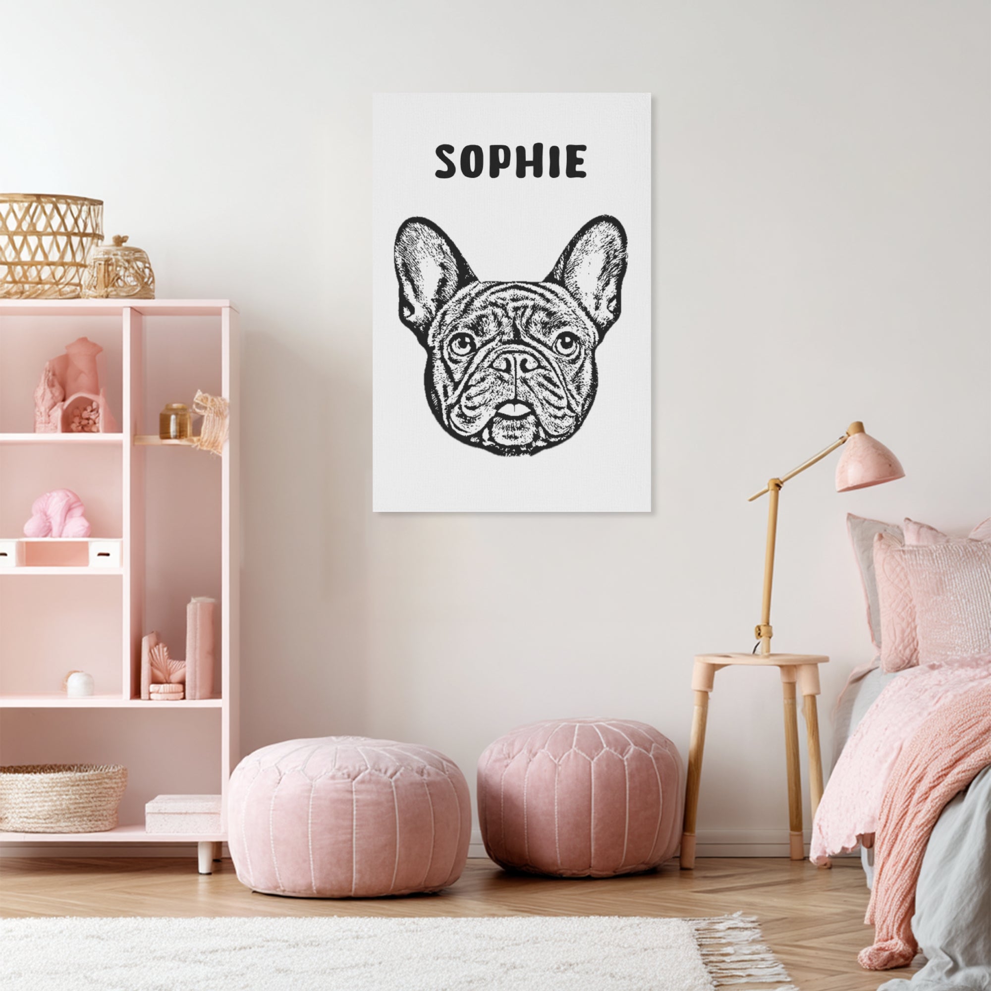 Milo - Personalized Vertical Canvas Painting