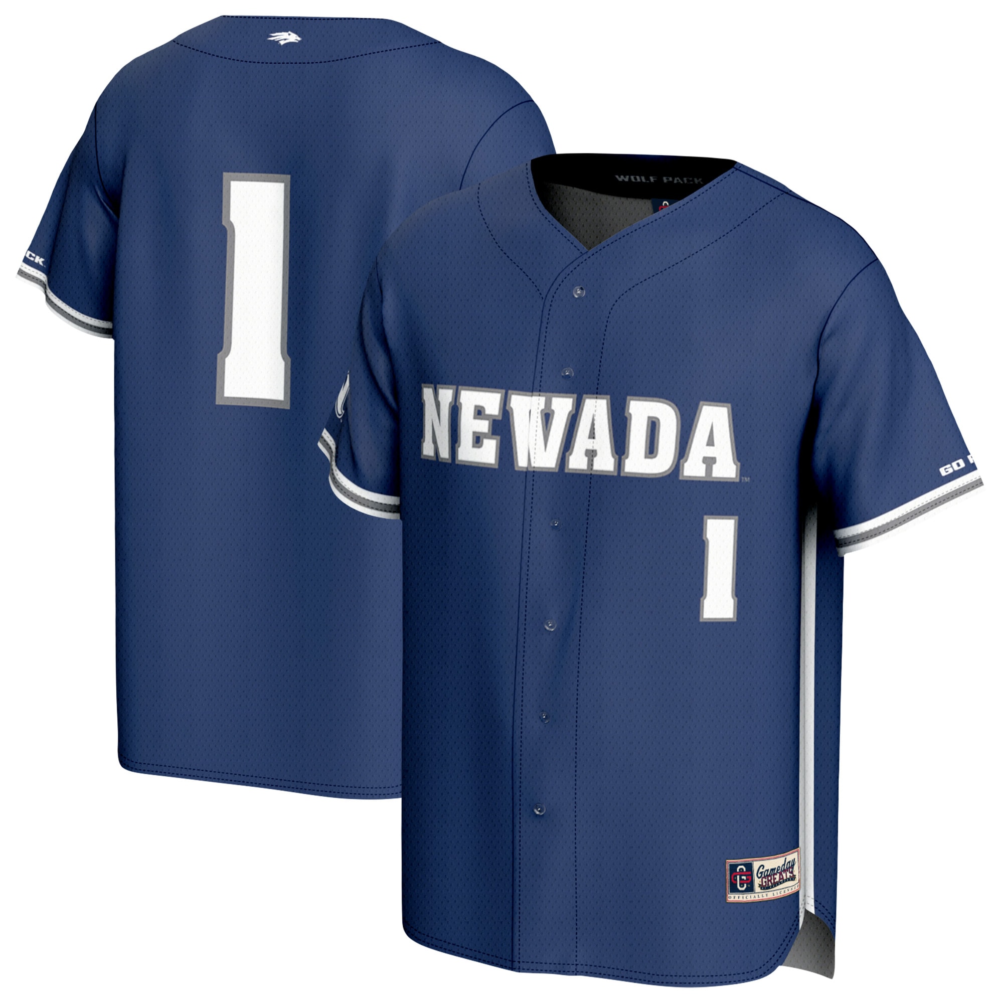 [NJP] Nevada Wolf Pack GameDay Greats Youth Lightweight Baseball Jersey - Navy