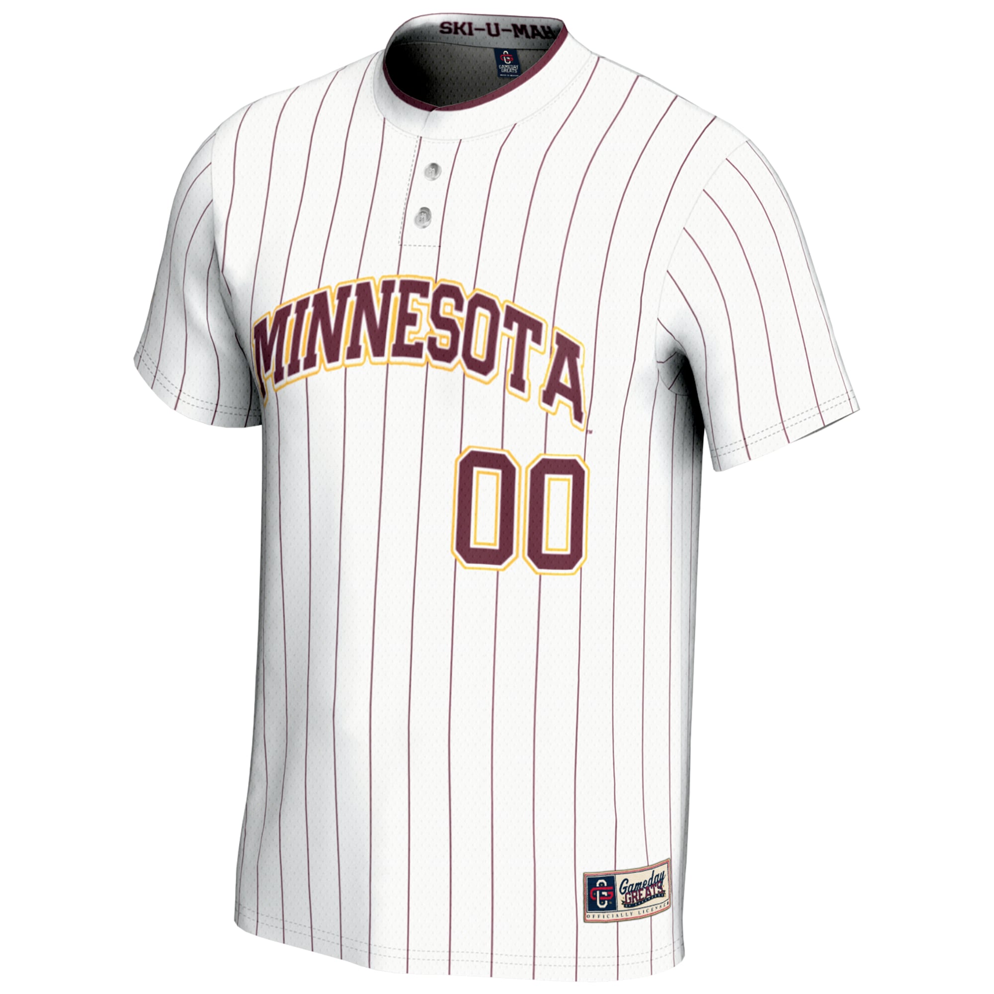 [DDG] Minnesota Golden Gophers GameDay Greats Youth NIL Pick-A-Player Lightweight Softball Jersey - White