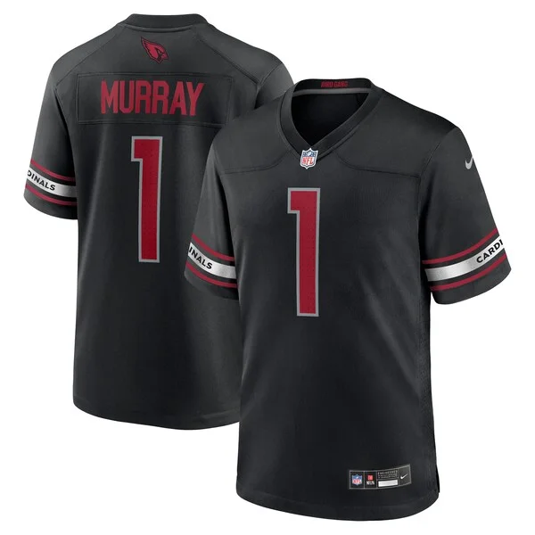 None Kyler Murray Game Jersey - Black | NFL Player Jersey | NFL Footba