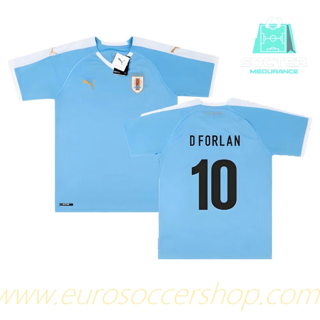 2019-2020 Uruguay Home Shirt FIFA Approved (D Forlan 10)