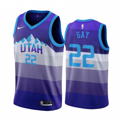 Professional Jazz Rudy Gay #22 2024 Icon Swingman NBA Jersey Purple -