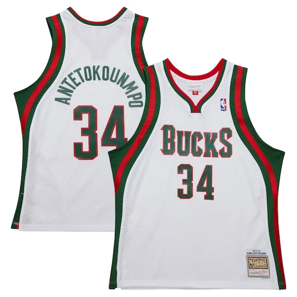 Giannis Antetokounmpo MIL Swingman Jersey - trendy Basketball - White