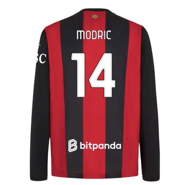 [DDJ] 2026-2027 AC Milan Long Sleeve Home Shirt (Modric 14)