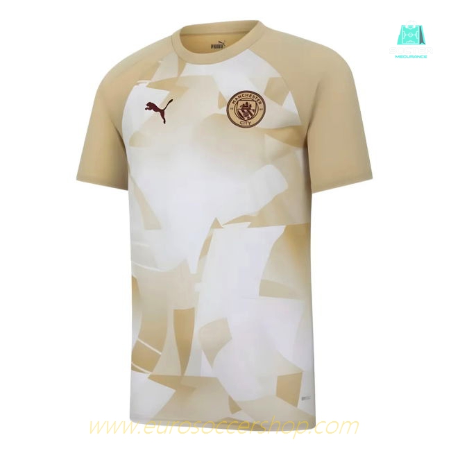 2023-2024 Man City Prematch SS Jersey (Granola) - Kids