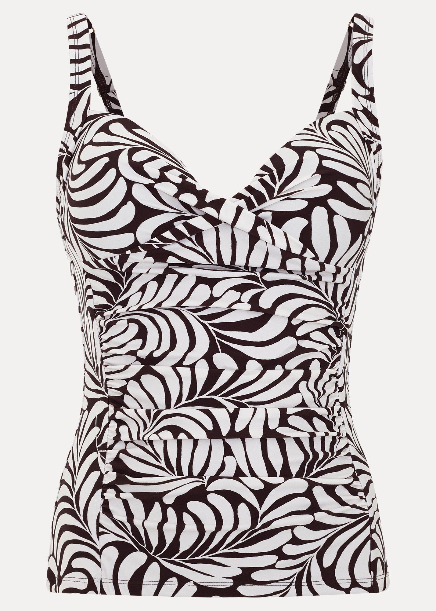 Rio Leaf Print Tankini Top