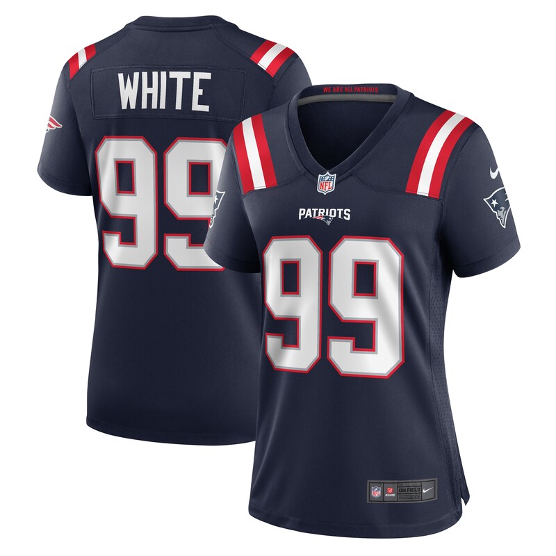 None Keion White NE Patriots Retro High-Quality Jersey Game Day Wear