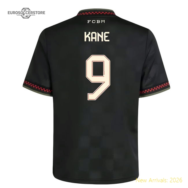 Official 2025-2026 Bayern Munich Third Shirt (Kids) (Kane 9)