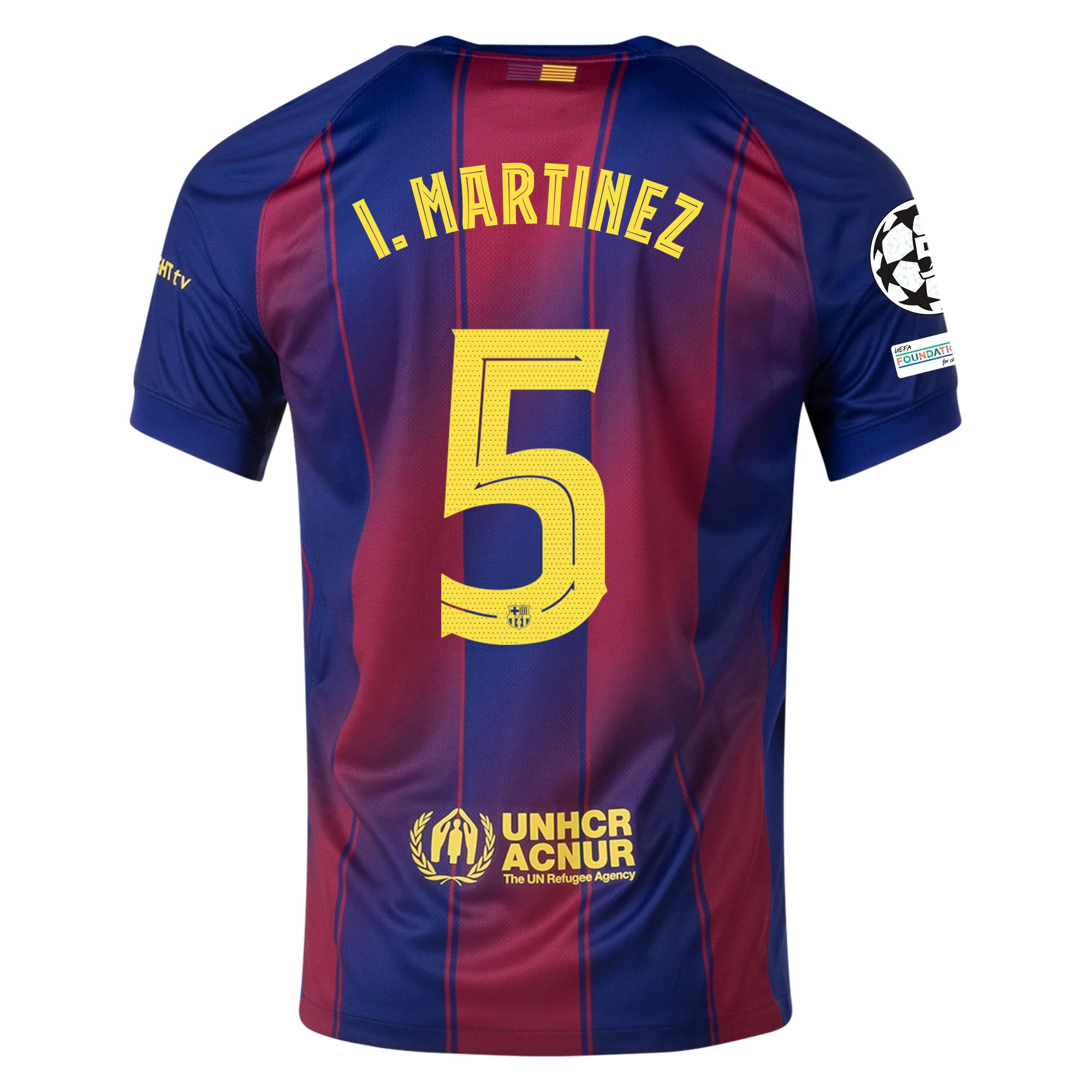 Barcelona Gold) 2025-2026 UCL Home Jersey – Authentic Shirt