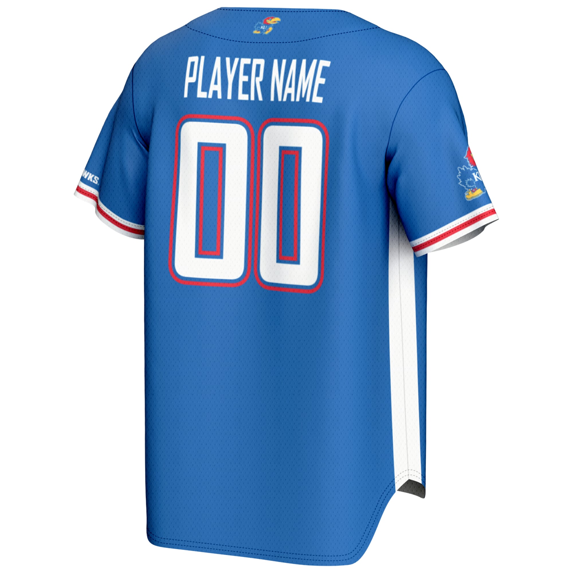 [NJP] Kansas Jayhawks GameDay Greats NIL Pick-A-Player Lightweight Baseball Jersey - Royal