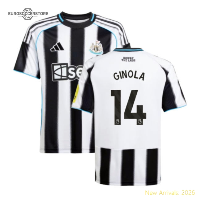2025-2026 Newcastle Home Shirt (Kids) (Ginola 14)