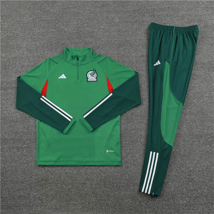 Professional Grade 2023 MEXICO GREEN TRAINING TRACKSUIT