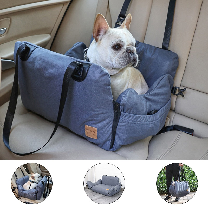 French Bulldog Frenchie Car Seat Travel Carrying Bed Comfort On The Go Durable Dog Item