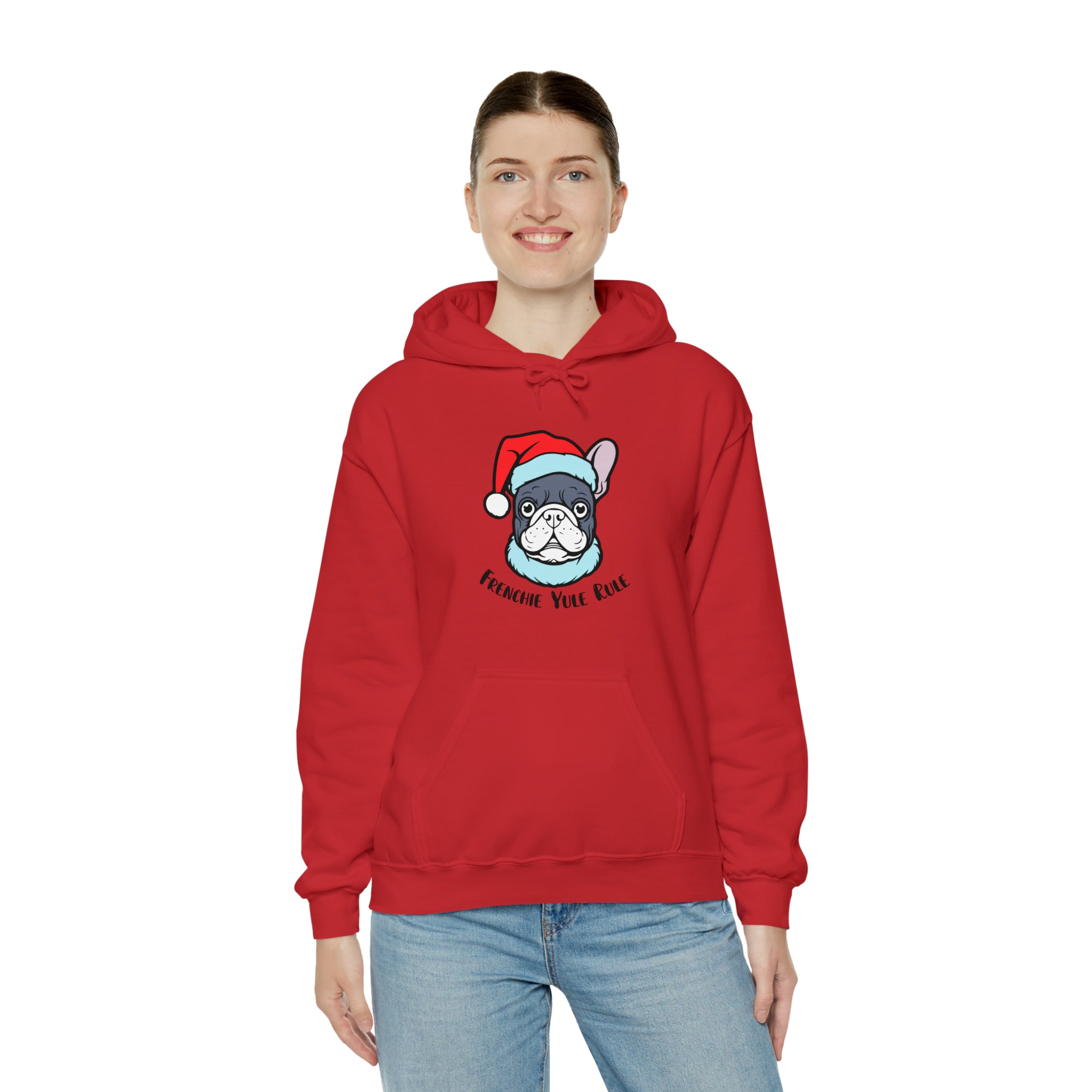 Frenchie Yule Rule Unisex Hoodie Frenchie Themed Wear | Unique Design