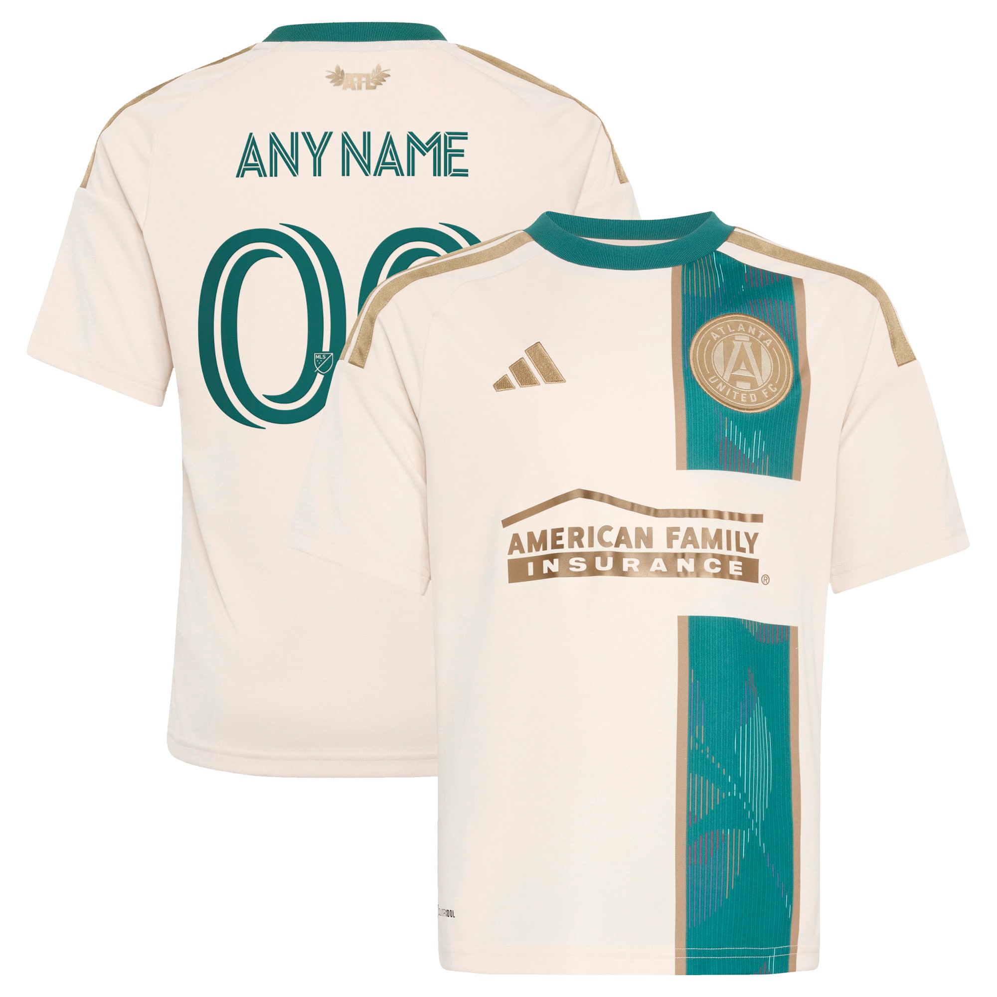 [SJH] Atlanta United FC Youth 2026 Spirit of '96 Replica Custom Jersey - Tan