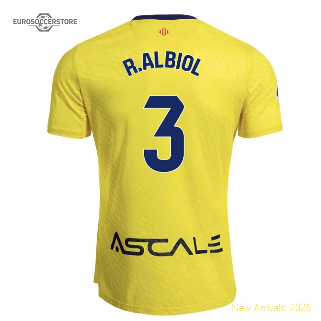 Villarreal Laliga Santander R.albiol Home Match-ready Jersey Drycell