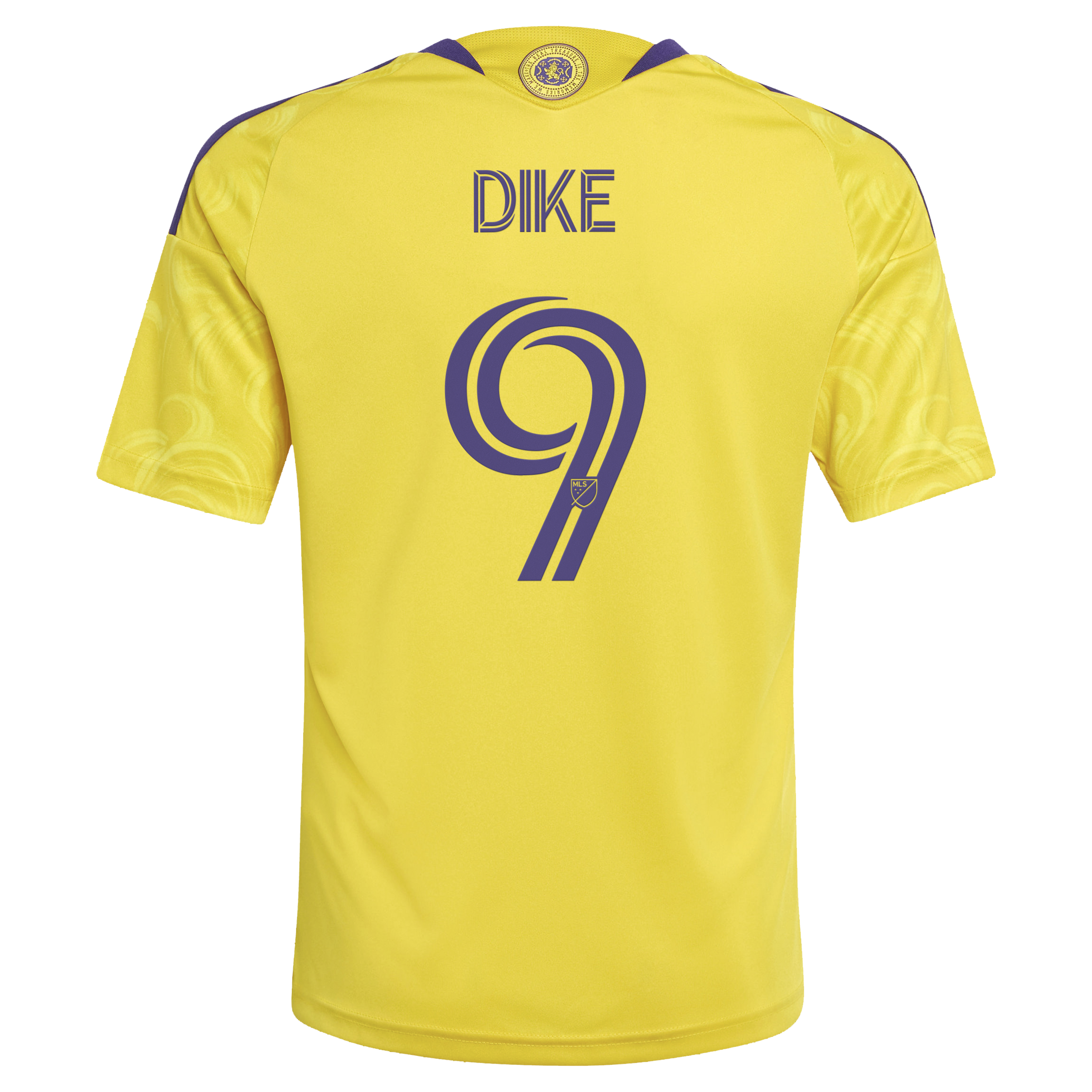 [SJH] Daryl Dike Orlando City SC Youth 2026 Sunken Treasure Kit Secondary Replica Jersey - Yellow