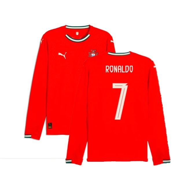 Match Worn Style Portugal Elite Design Home Player Jersey (Ronaldo 7)