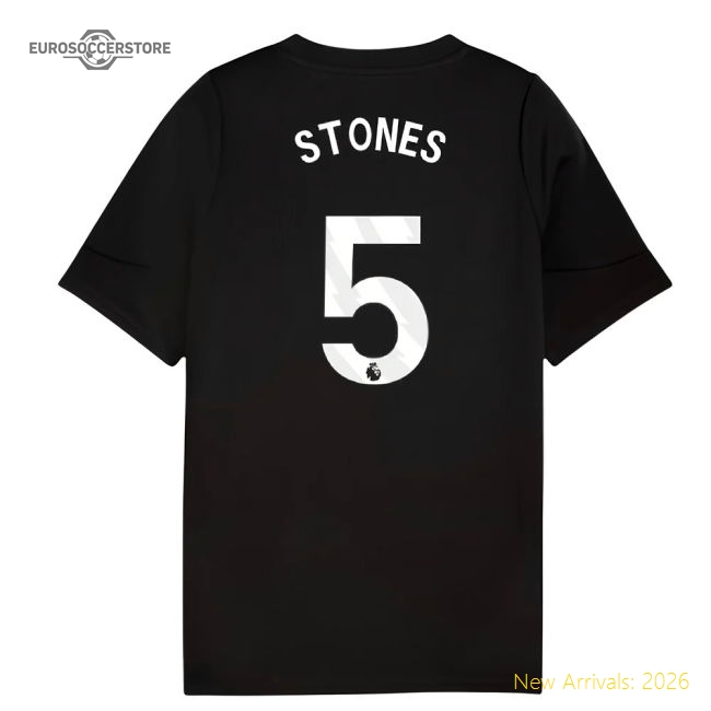2025-2026 City Man Training Jersey (Black) - Kids (Stones 5)