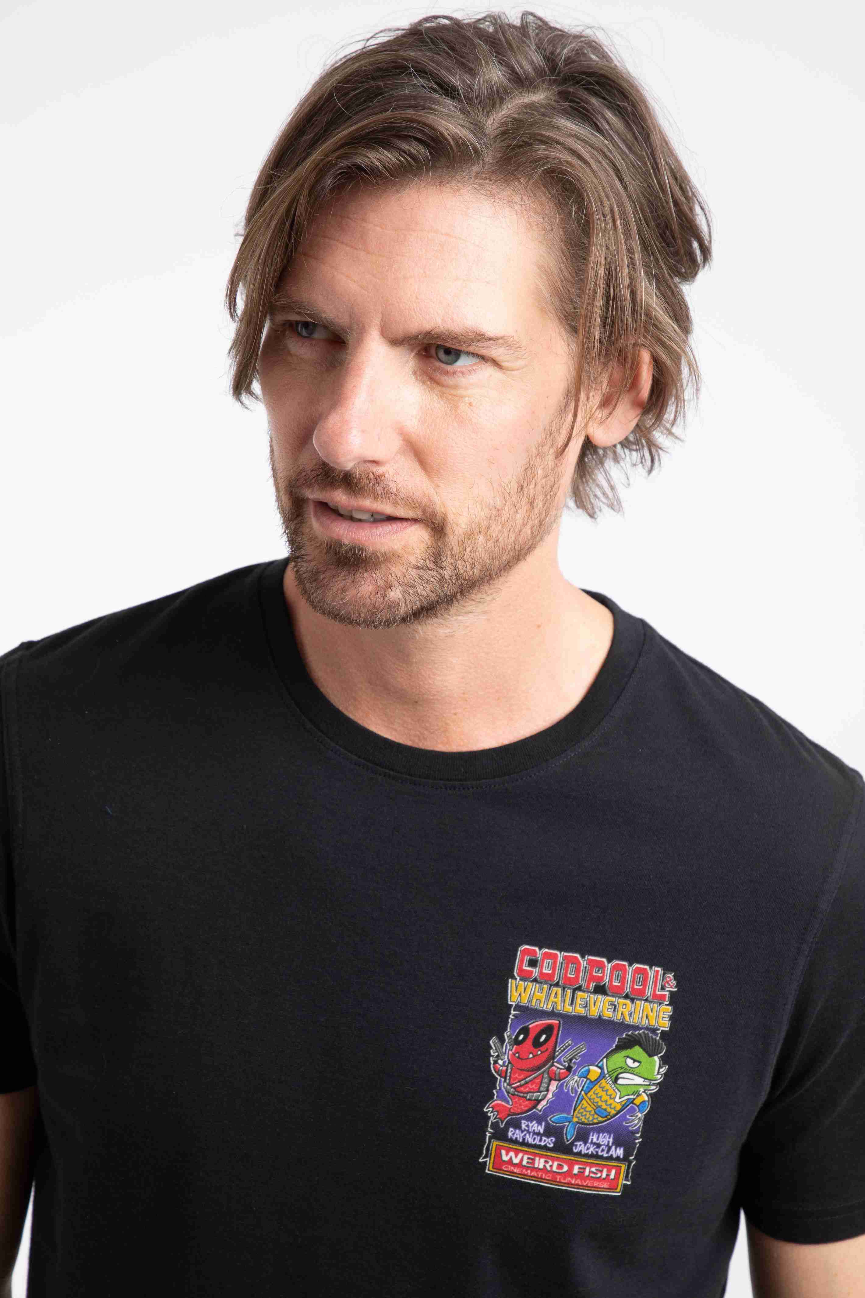 Codpool Back Print Artist T-Shirt Black