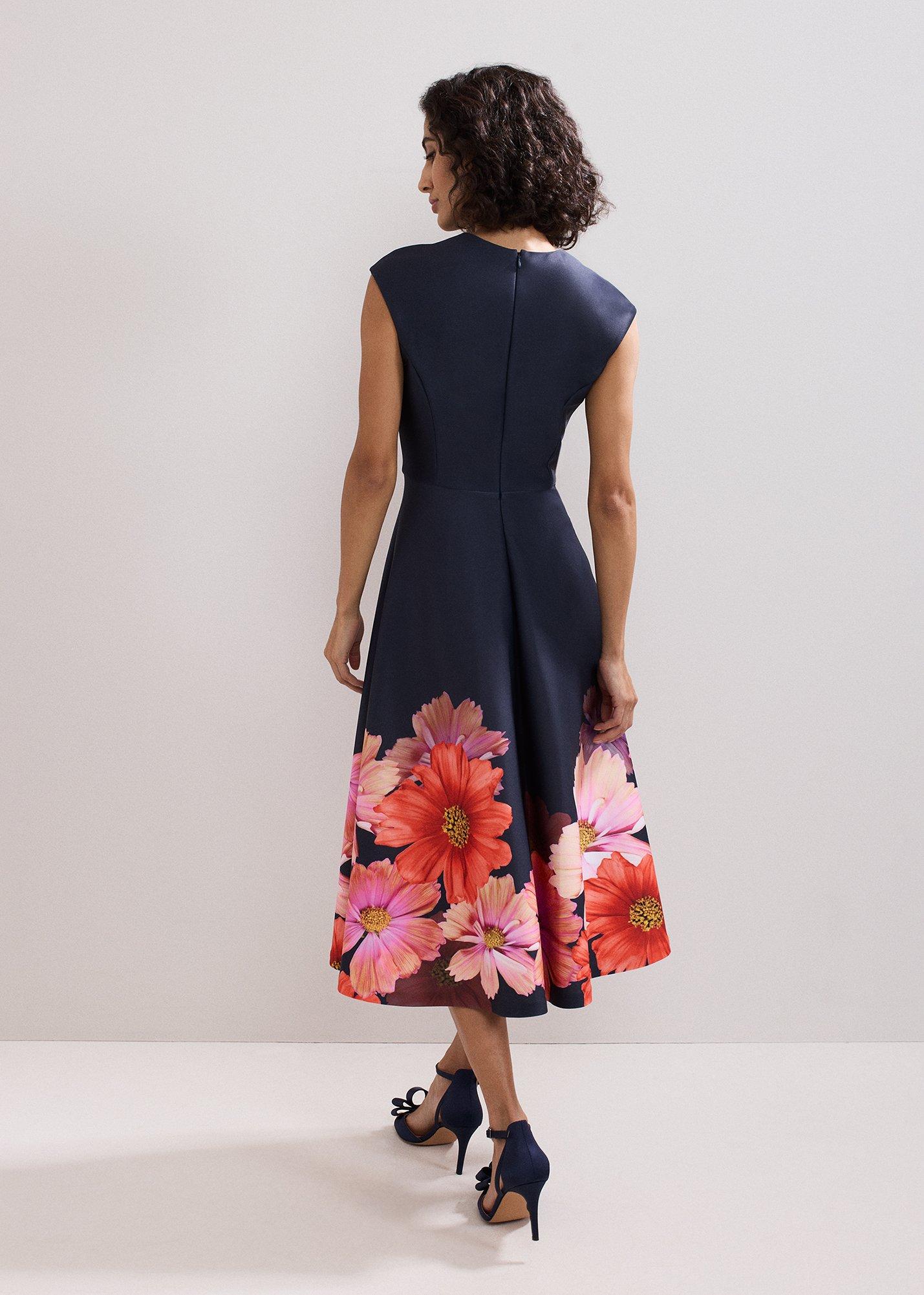 Rakhi Scuba Printed Midi Dress