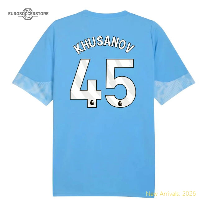 2025-2026 Man City Training Jersey (Light Blue) (Khusanov 45)