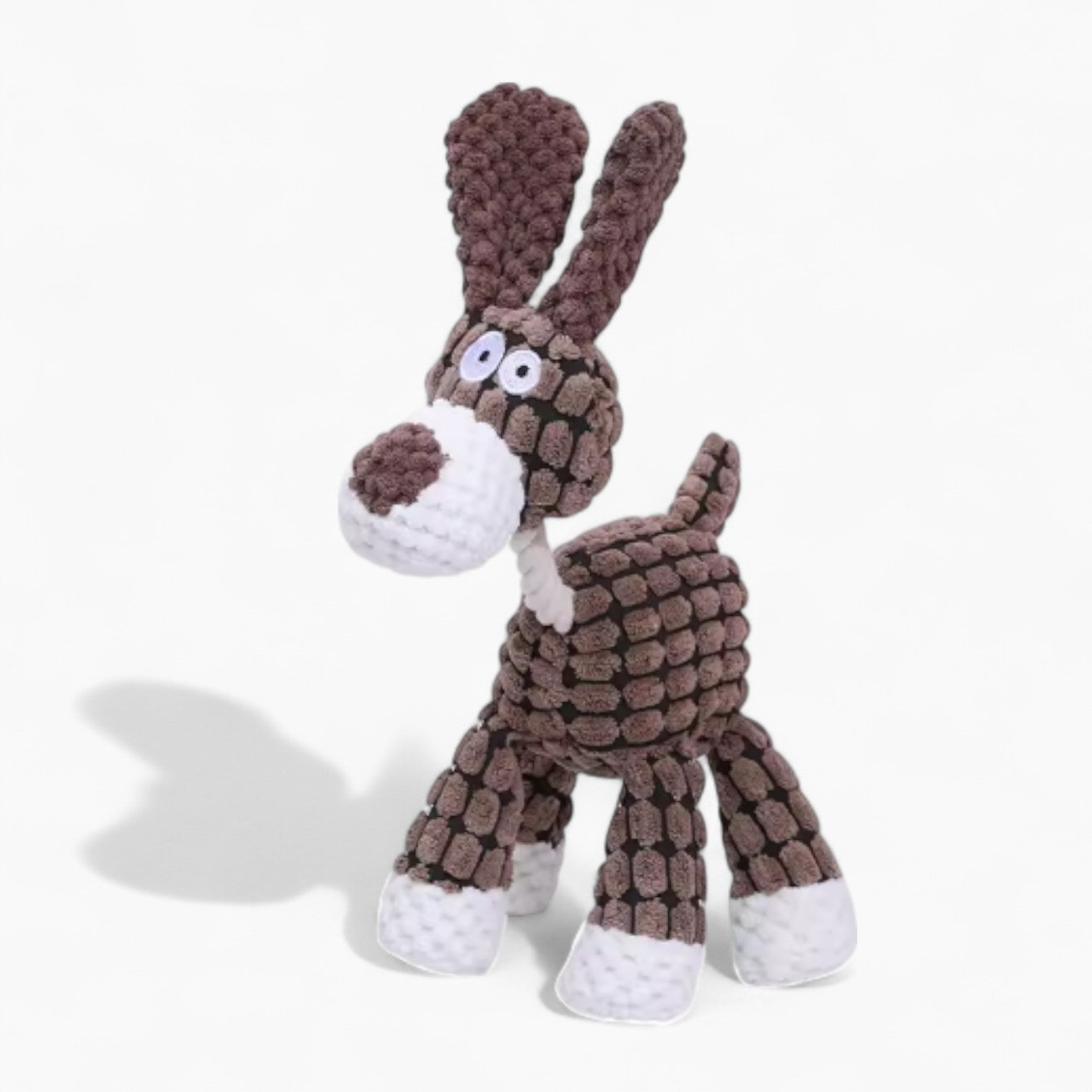 French Bulldog Donkbit Frenchie Plush Toy – Animal Squeaky Chew Toy Fun Dog Toy