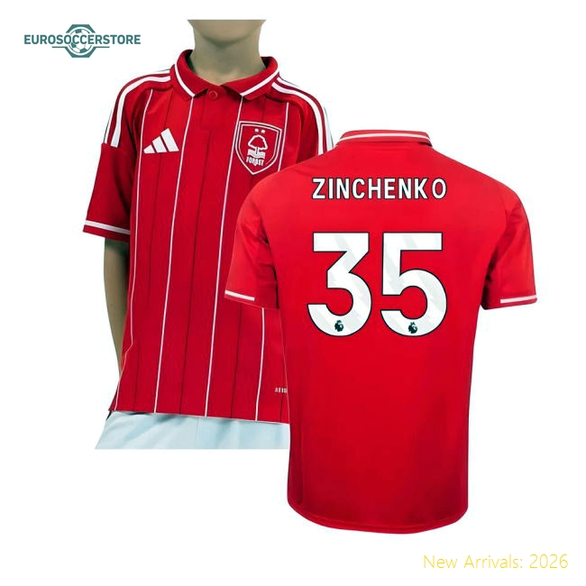 Football Team Kids Durable Zinchenko Jersey 2025-2026 Flexible