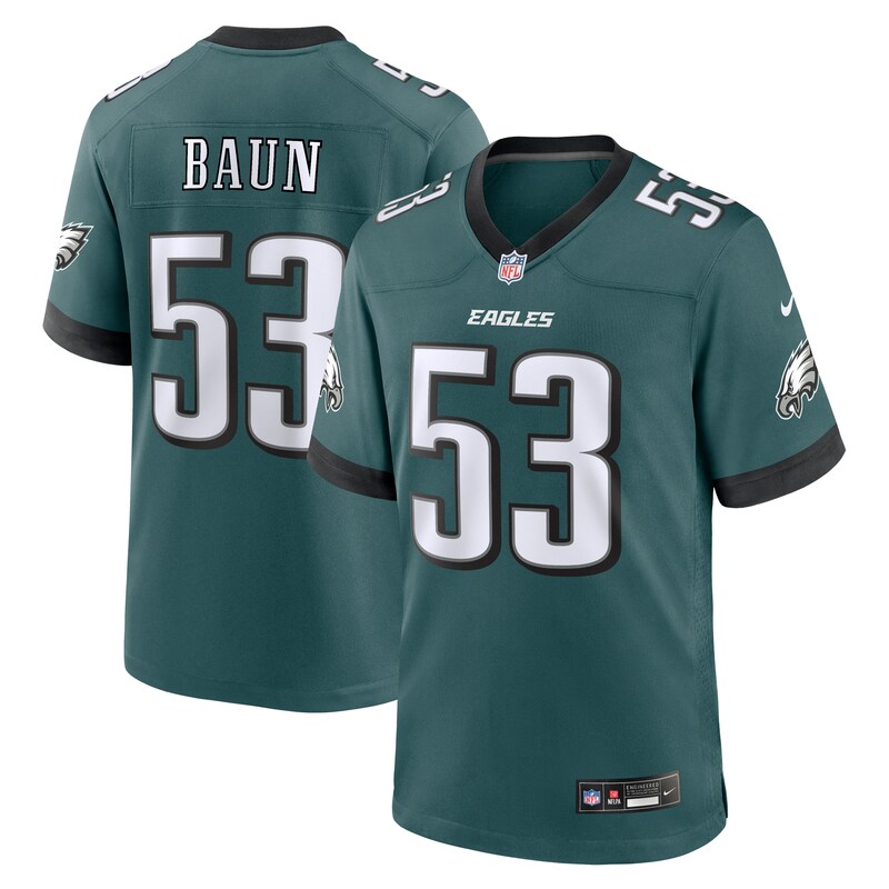 None Zack Baun Fan Favorite PHI Eagles Official Jersey Football Appare