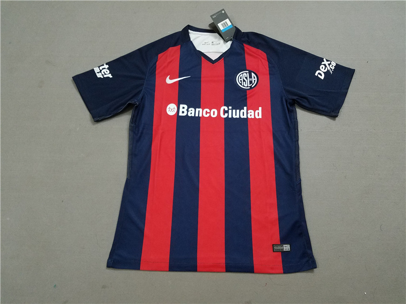 Elite Authentic San Lorenzo Home 201819 Soccer Jersey Shirt