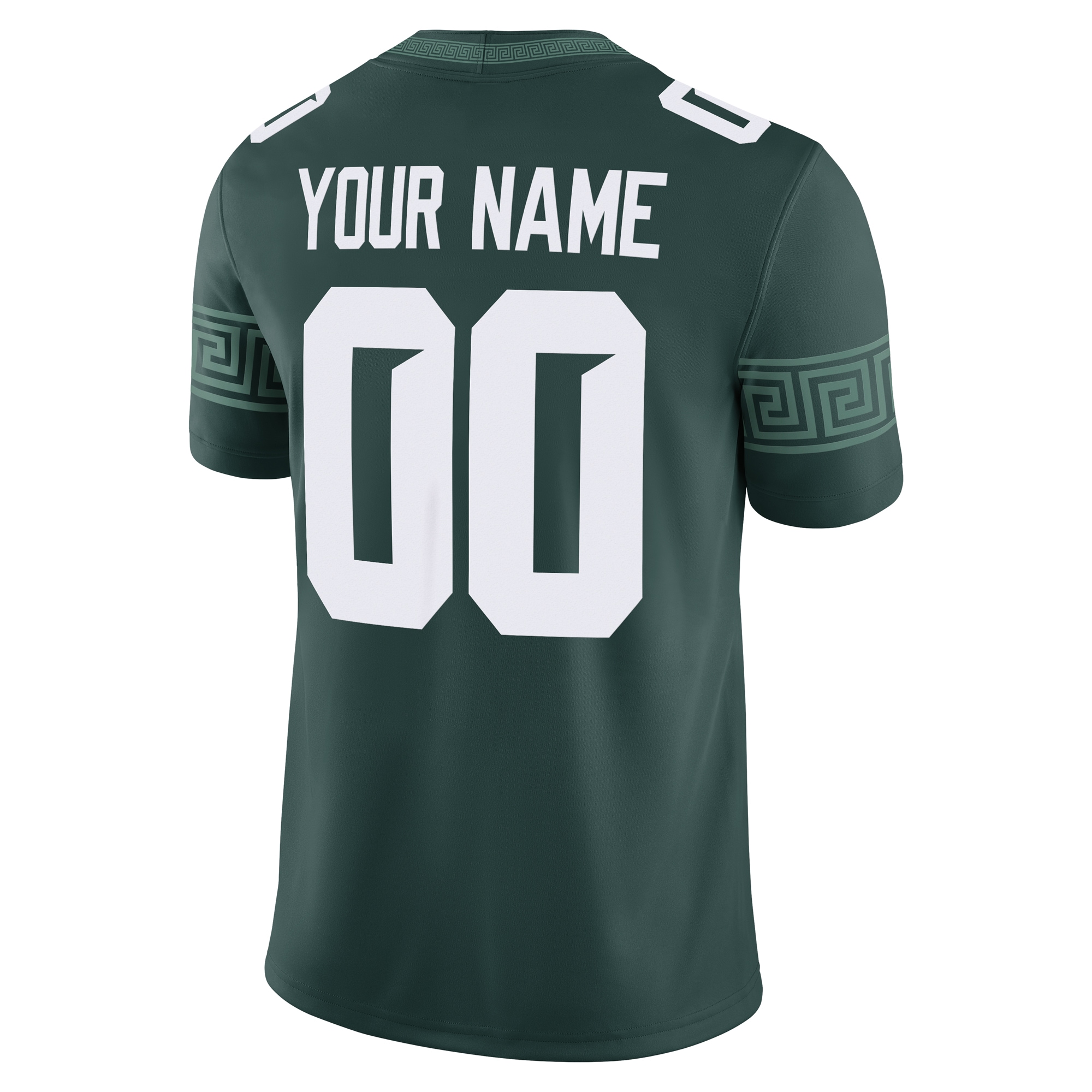 [NJP] Michigan State Spartans Custom Football Game Jersey - Green