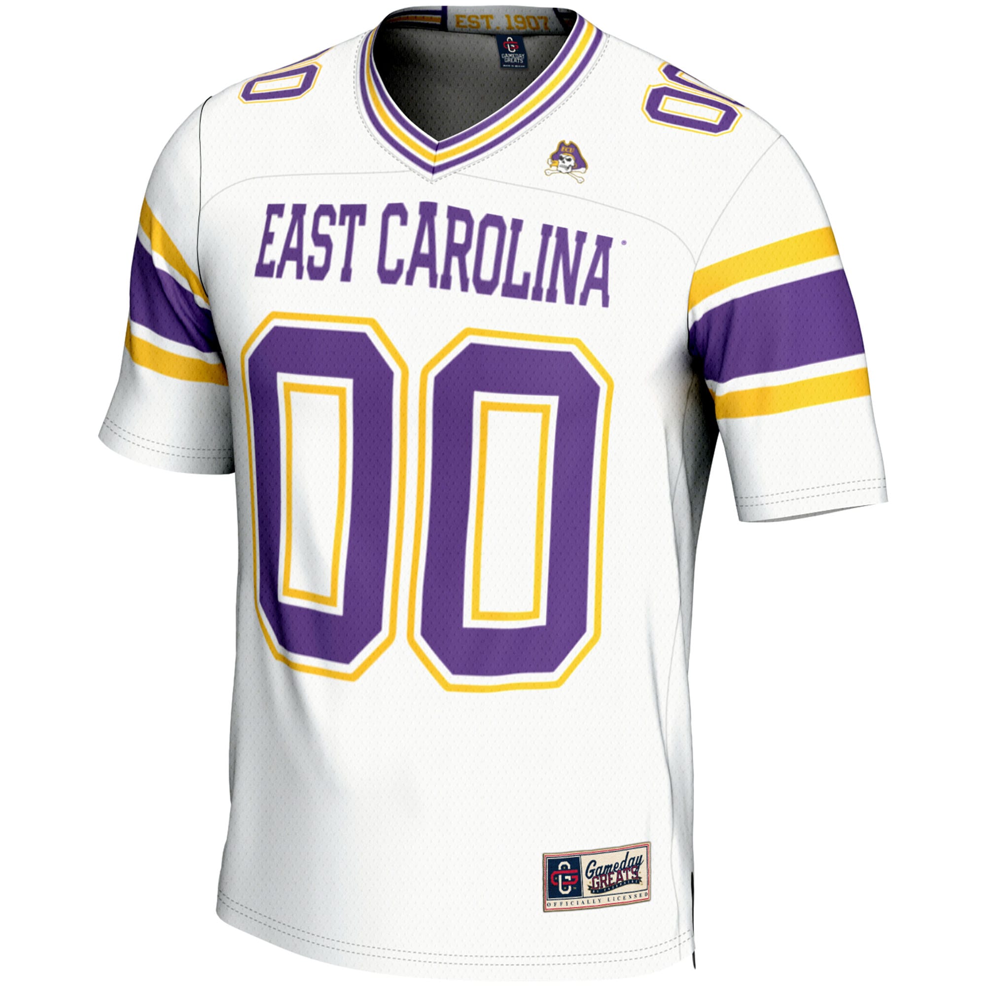 [DDG] ECU Pirates GameDay Greats NIL Pick-A-Player Football Jersey - White