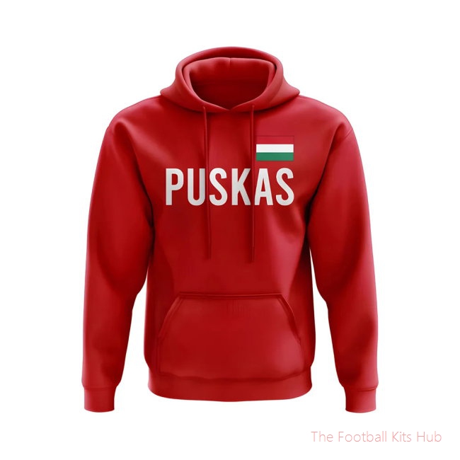 Franc Puskas Hungary Name Hoody (Red)
