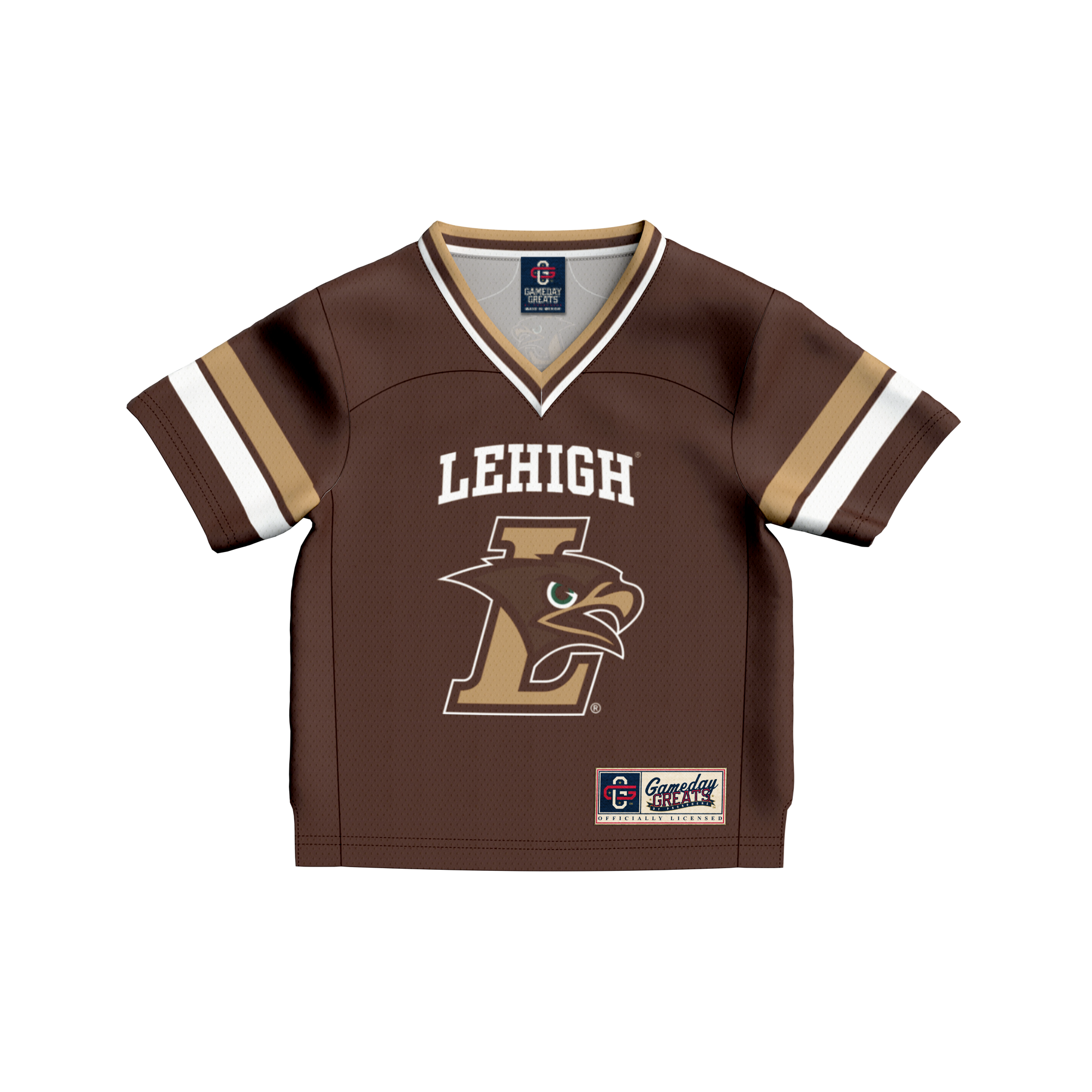 #1 Lehigh Mountain Hawks GameDay Greats Toddler Collegiate Football Fashion Jersey - Brown