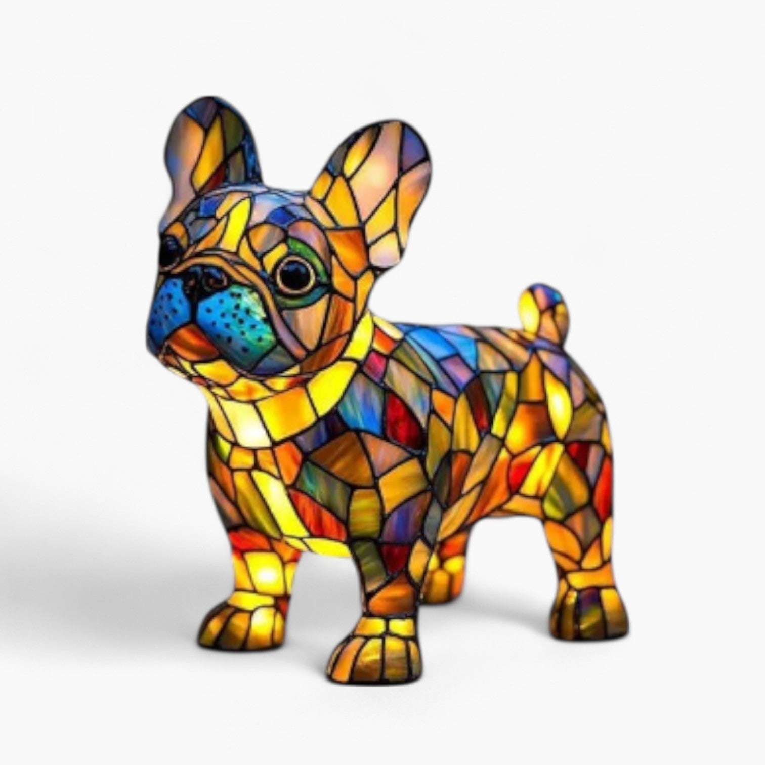 Frenchie Resin LED Light – Cute Night Desk Lamp for Bedroom Office