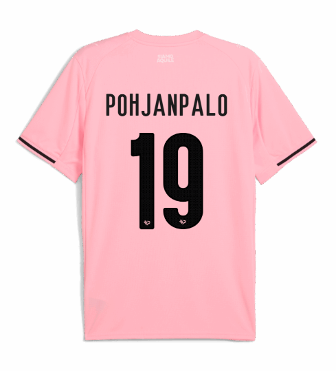 Palermo's 25-26 Home Jersey Featuring POHJANPALO with Number 19