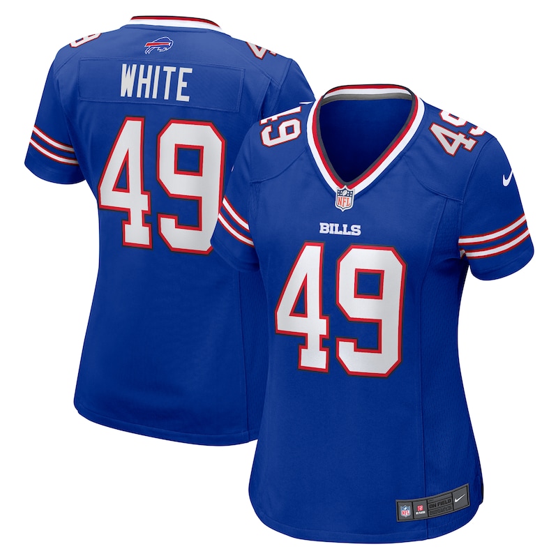 None DaShaun White BUF Bills Sleek Pro-Level Jersey Game Day Wear