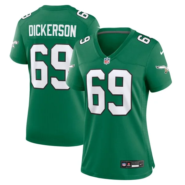 None Landon Dickerson Game Jersey - Green | NFL Player Jersey