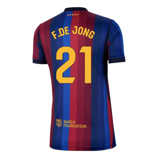 [DDJ] 2026-2027 Barcelona Home Shirt (Womens) (F.De Jong 21)