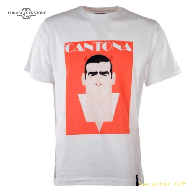 Premium Manchester Reds Retro Cantona T-shirt (white) - Premium