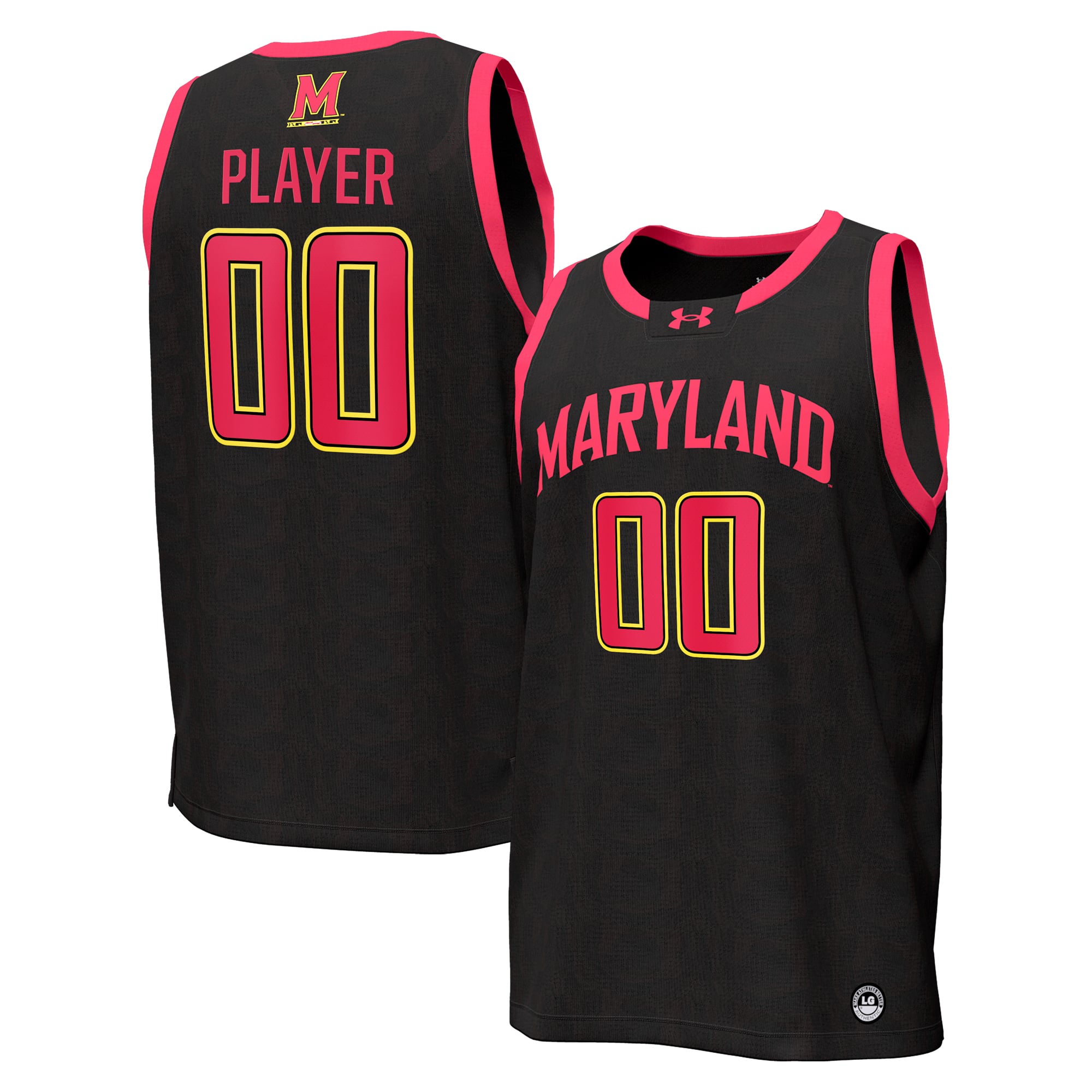 Maryland Terrapins Under Armour NIL Pick-A-Player Men's Basketball Replica Jersey - Black