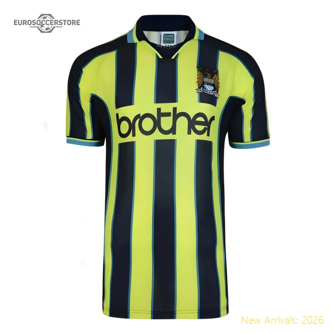 Official Score Draw Manchester City 1999 Wembley Retro Football Shirt