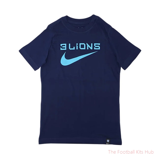 2022-2023 England Three Lions Tee (Navy) - Kids