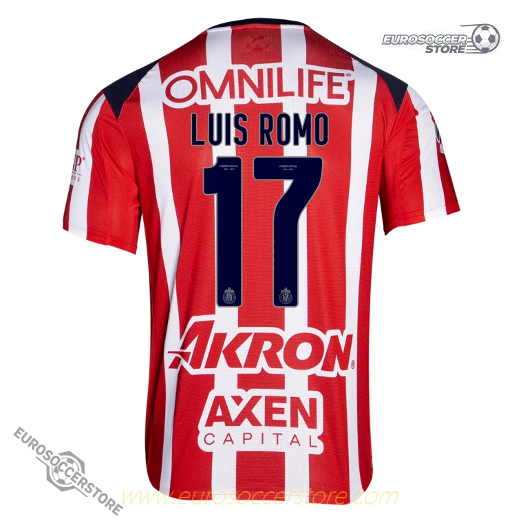 Chivas 25-26 Season Home Jersey for LUIS ROMO #17